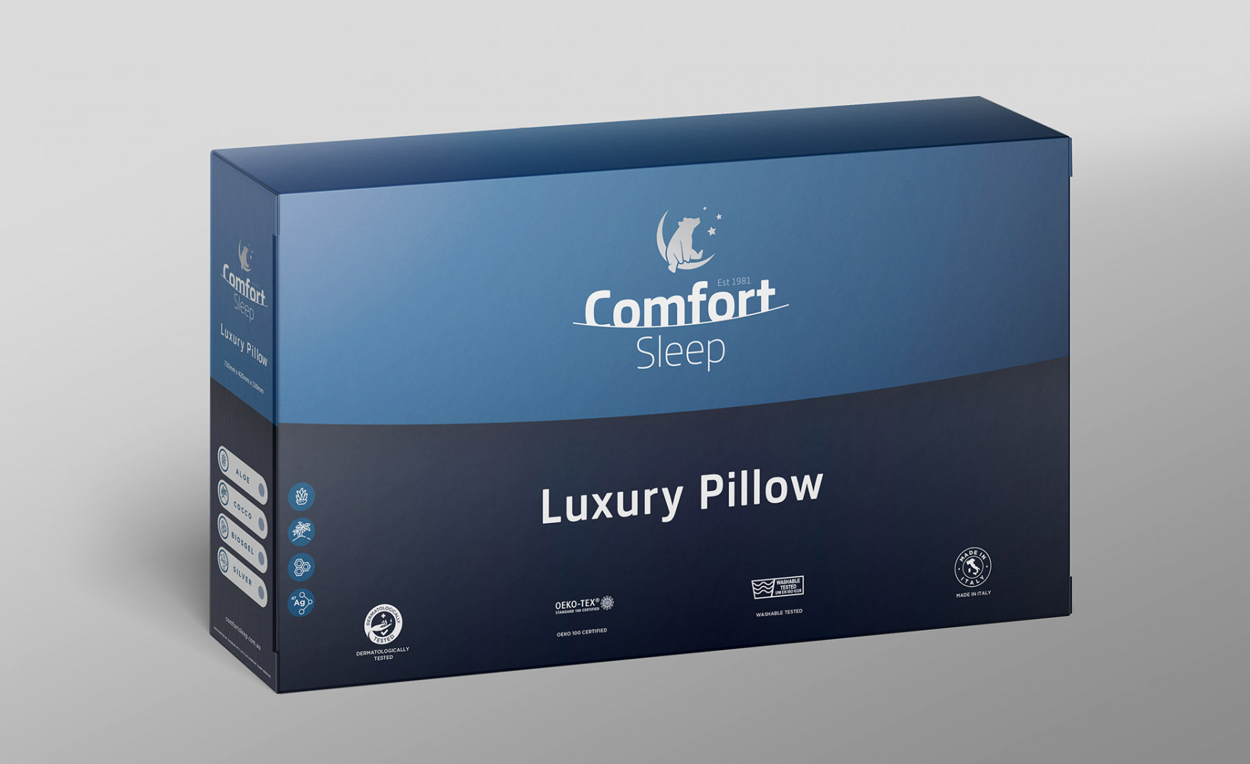 Comfort Sleep Pillow Box Packaging
