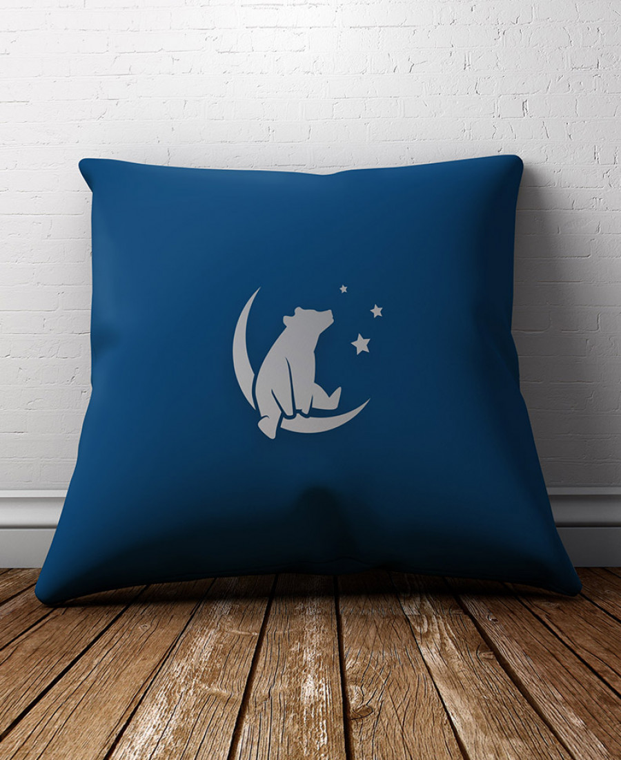 Comfort Sleep Branded Square Pillow