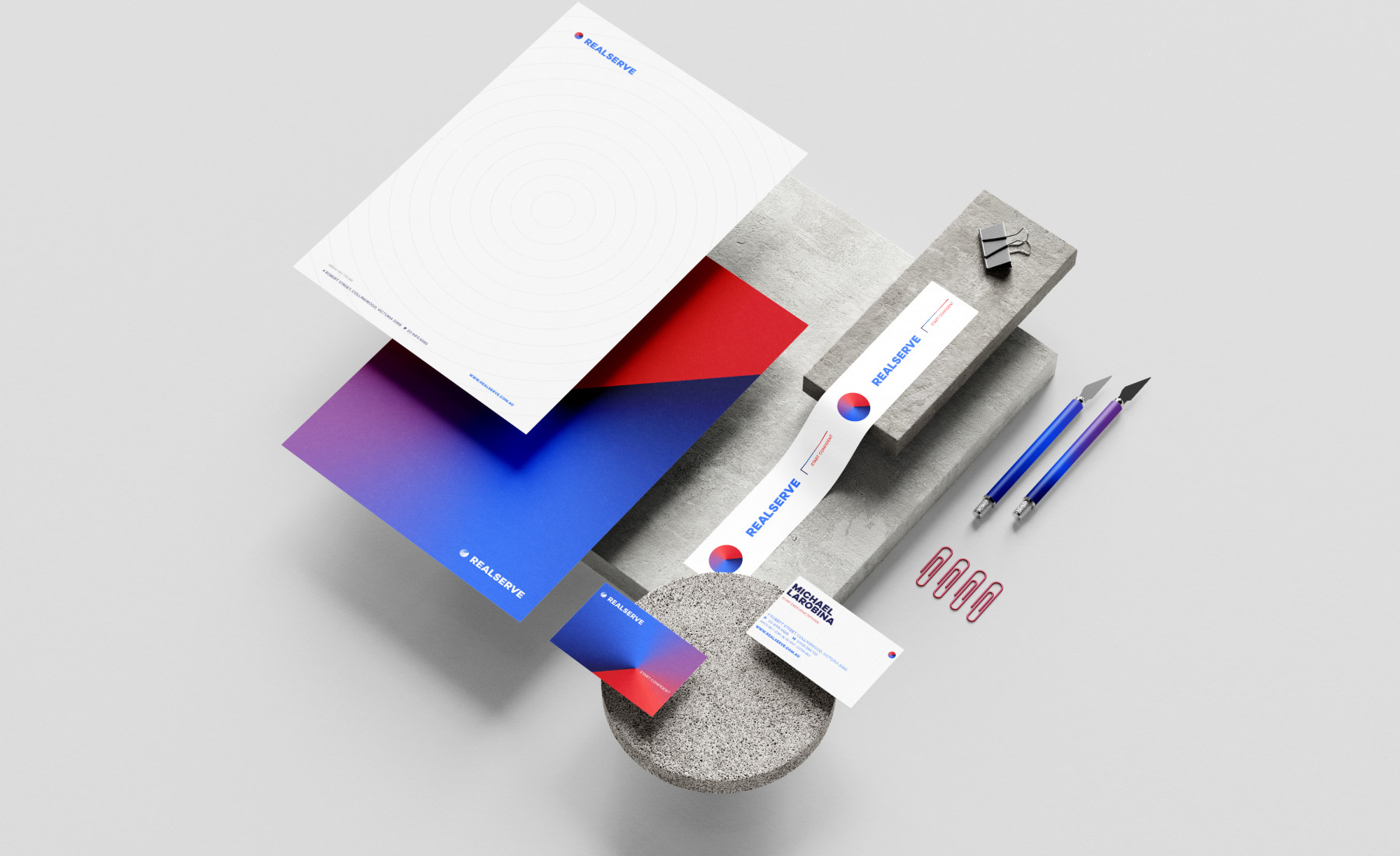 Realserve Stationery Mockup