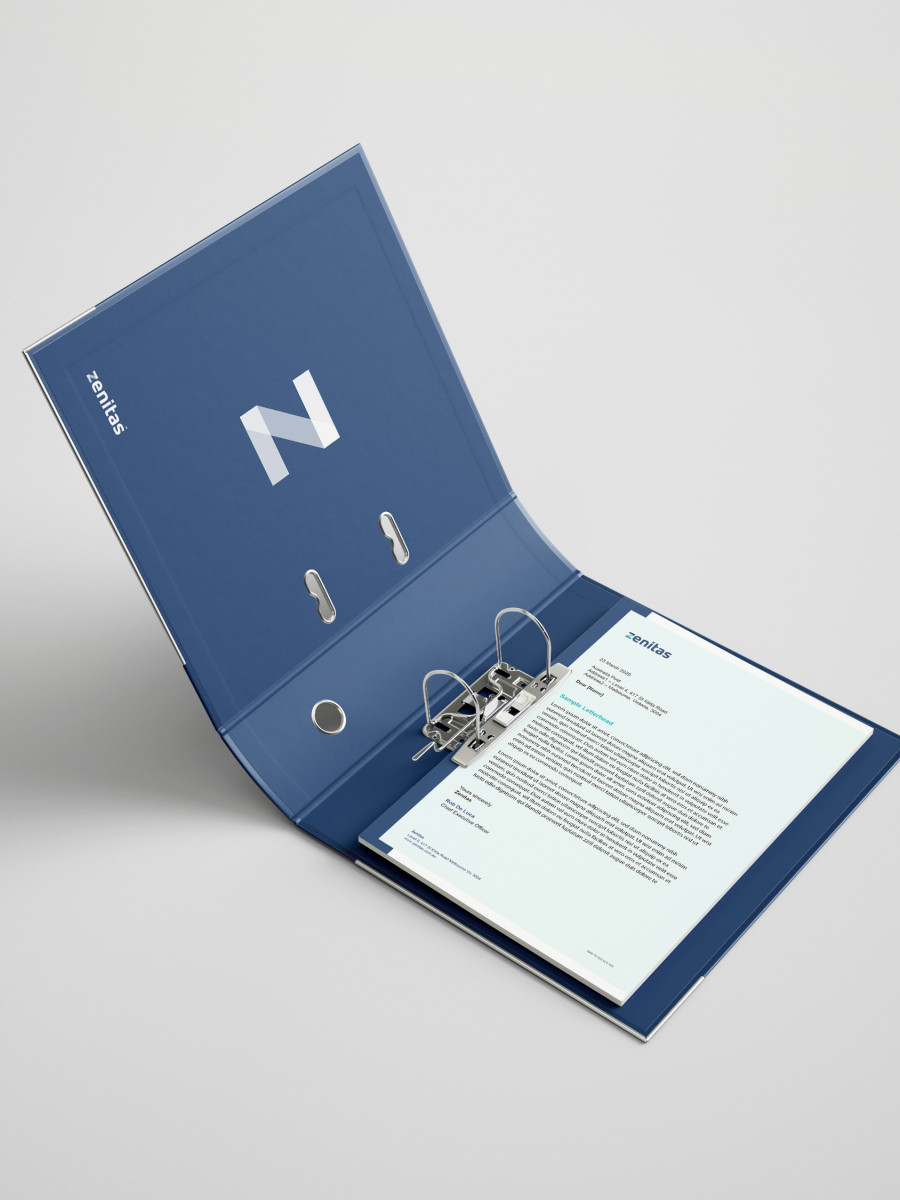 Zenitas Binder Letterhead